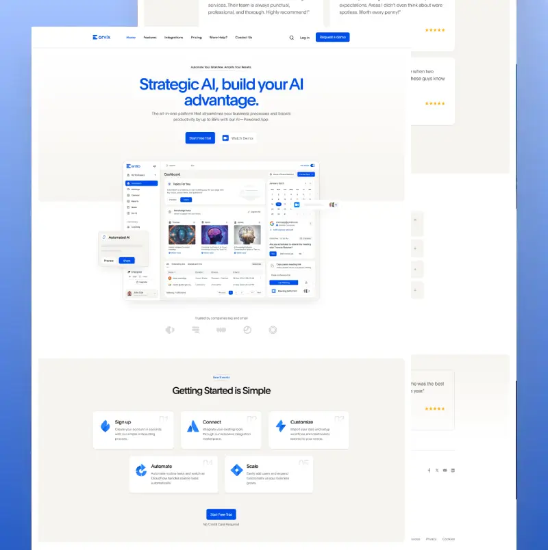 Orvix – Saas Landing