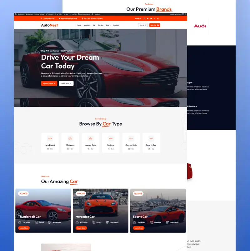 Autonest – Car Dealer Template