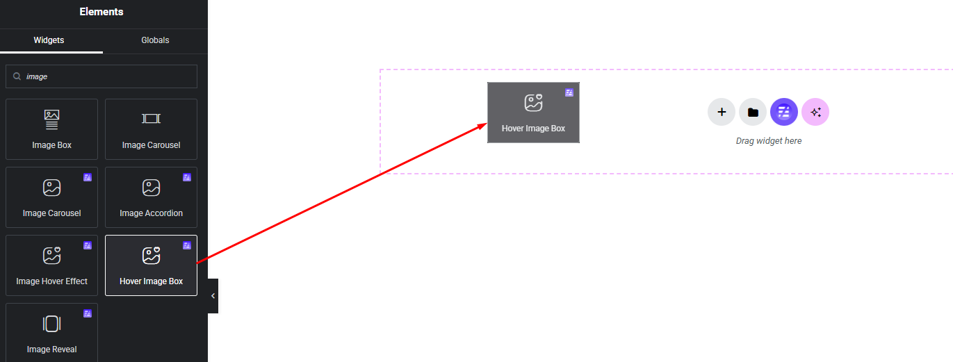 Hover Image Box - Easy Elements Elementor Addons Builder