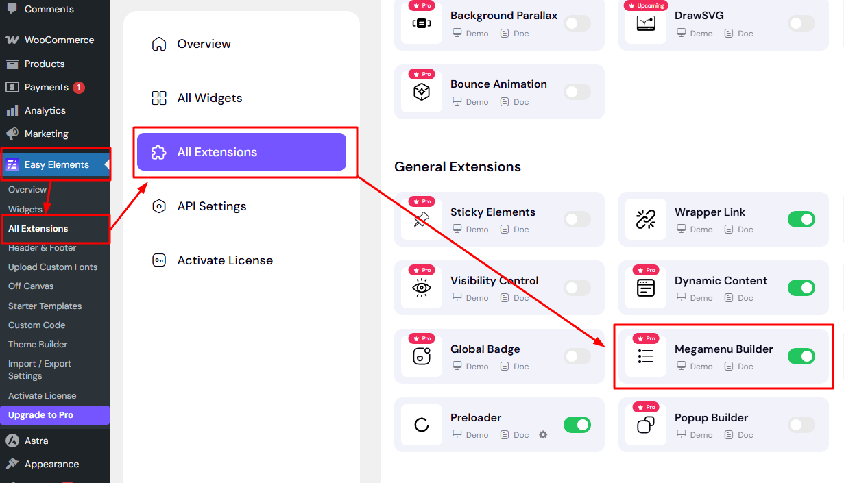 Megamenu Builder - Easy Elements Elementor Addons Builder