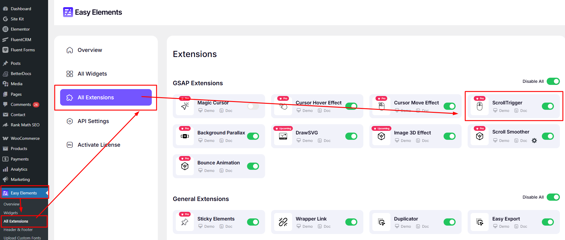 ScrollTrigger - Easy Elements Elementor Addons Builder
